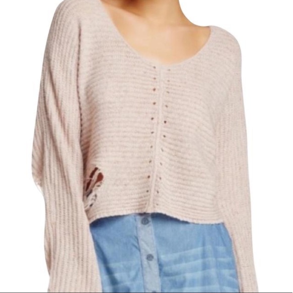 Wildfox Terra Cropped Sweater Top - Picture 1 of 5